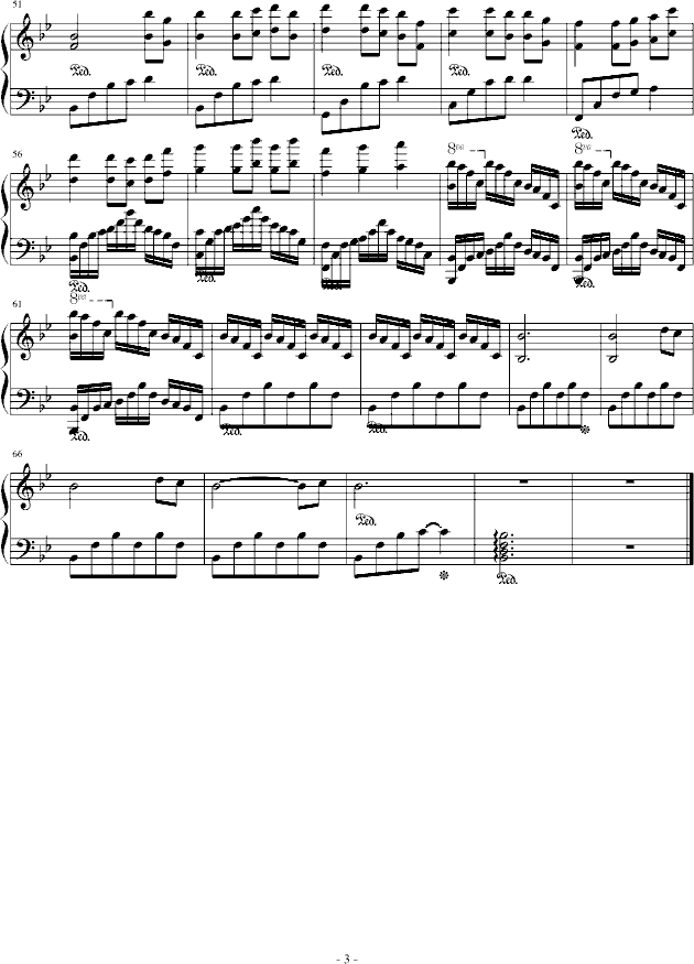 瞬间的感动-钢琴谱(钢琴曲)-wuliangyou3