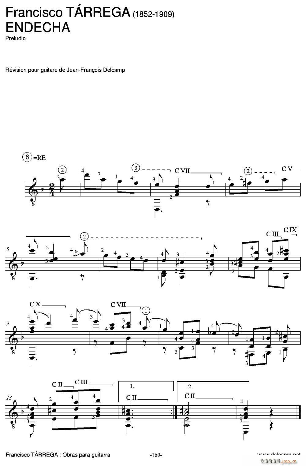 ENDECHA(Preludio)(古典吉他)1