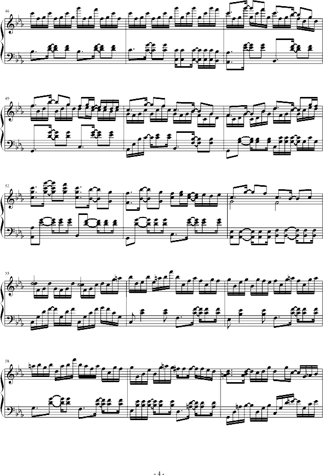 孤月华章(月行者)-钢琴谱(钢琴曲)-乐侠4
