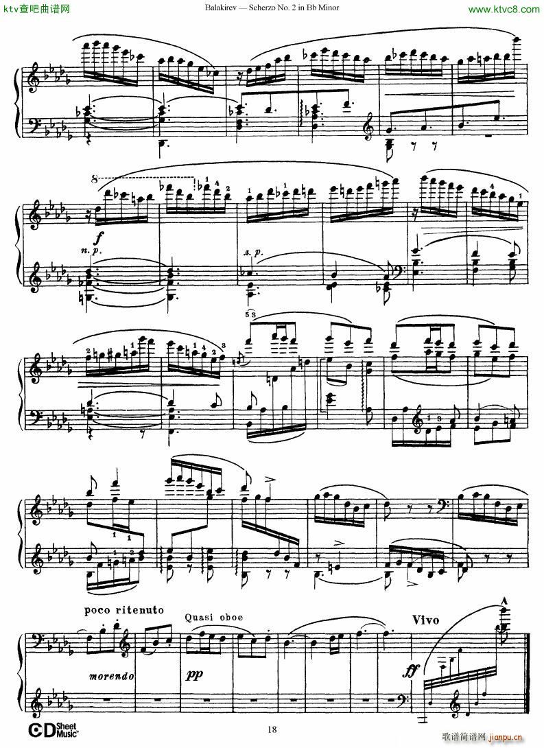 Balakirev Scherzo No 2 Bb Minor18