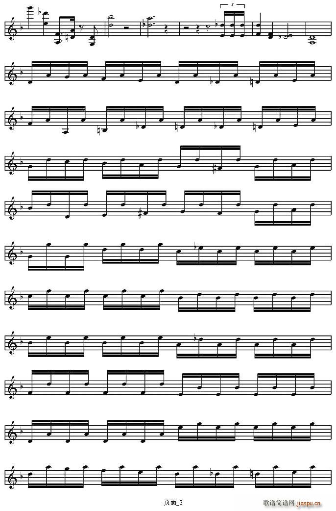 Tocatta and Fugue in D-Minor（小提琴谱）_陈美3