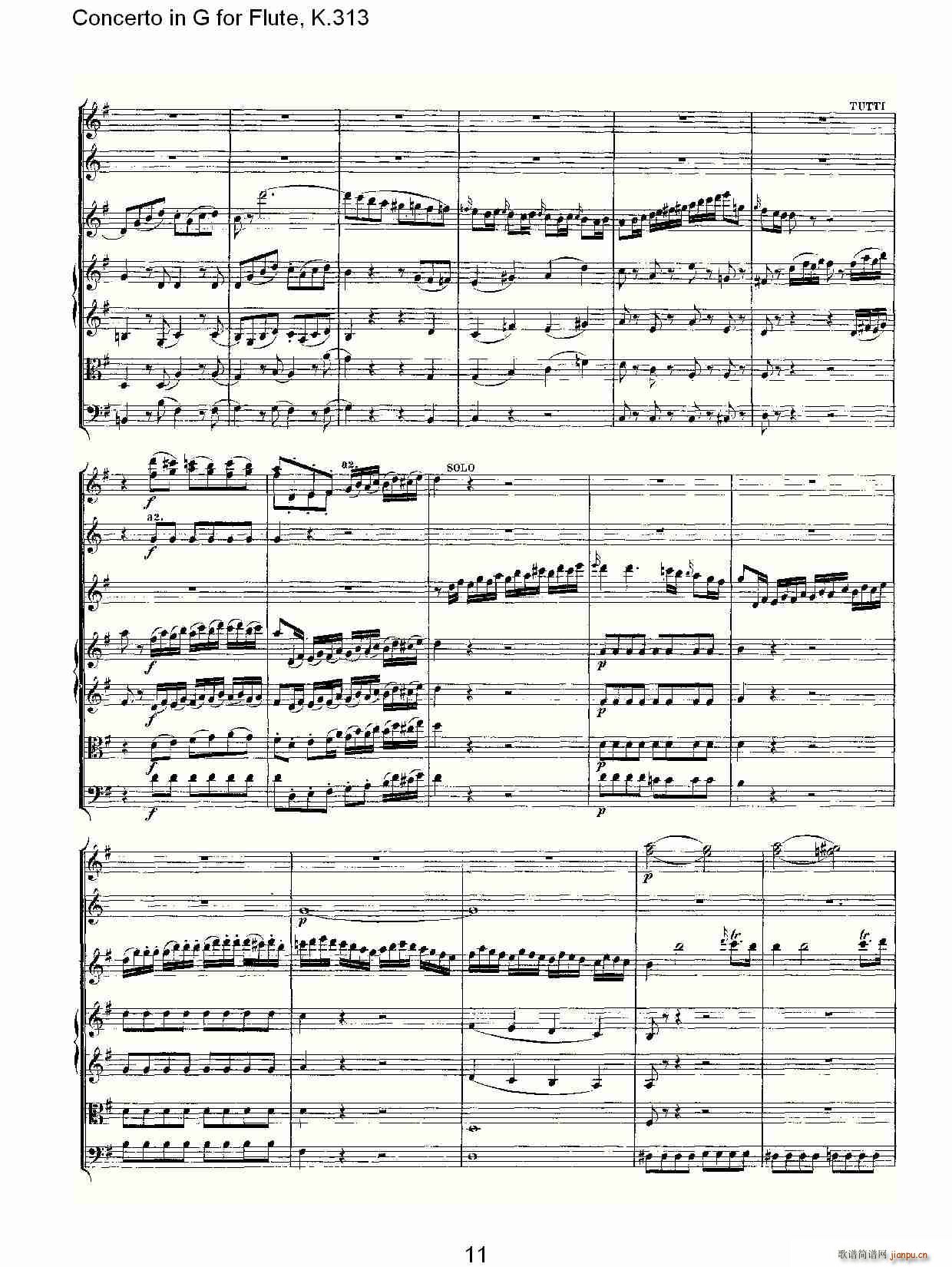 Concerto in G for Flute, K.313（G调长笛协奏曲, K.313）12