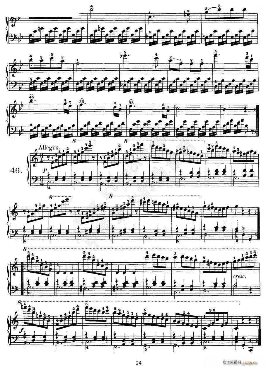 Czerny - 100 Progressive Studies Op 139（37―46）6