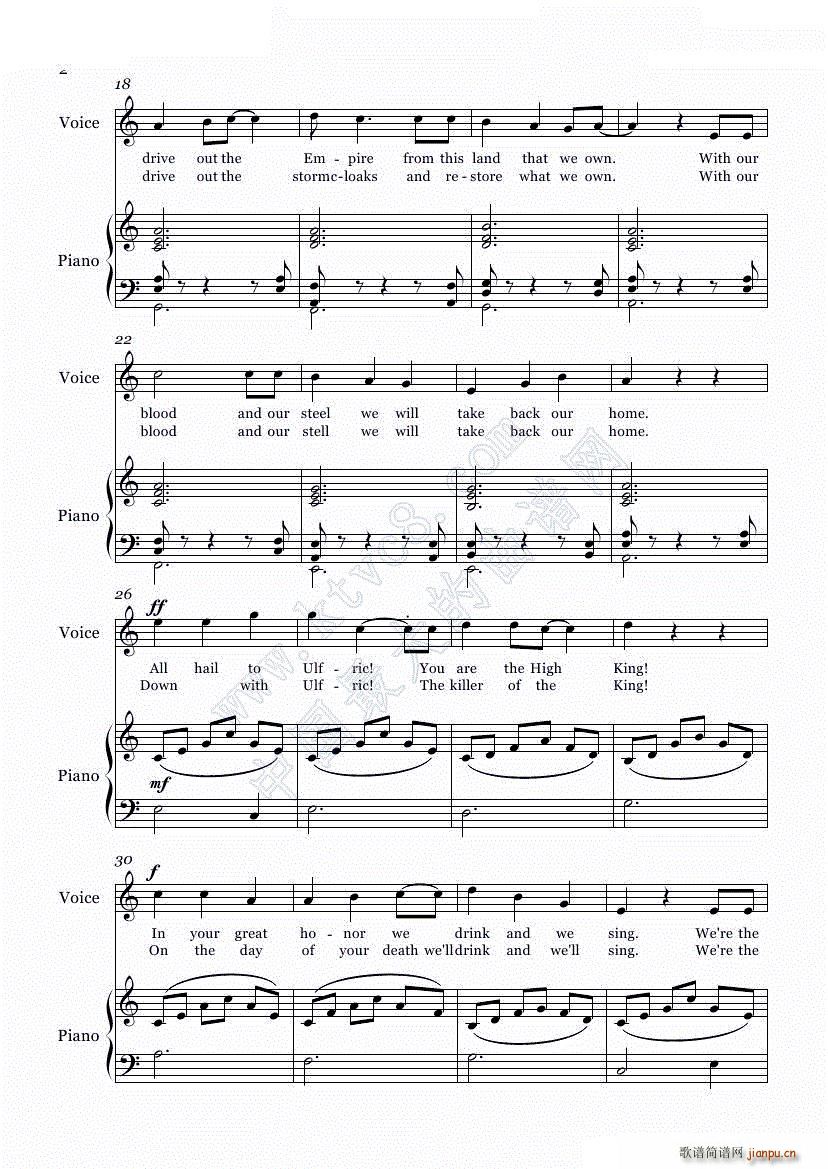 Age of Oppression Aggression (Voice Piano)_上古卷轴2