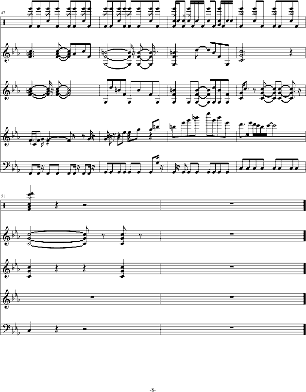 老奠的史上最疯狂曲 上集-钢琴谱(钢琴曲)-郭新宇8