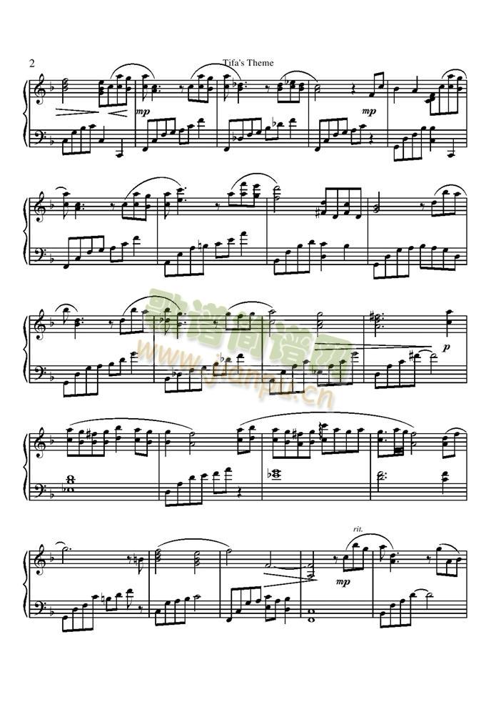 Tifa is Theme Piano Version2