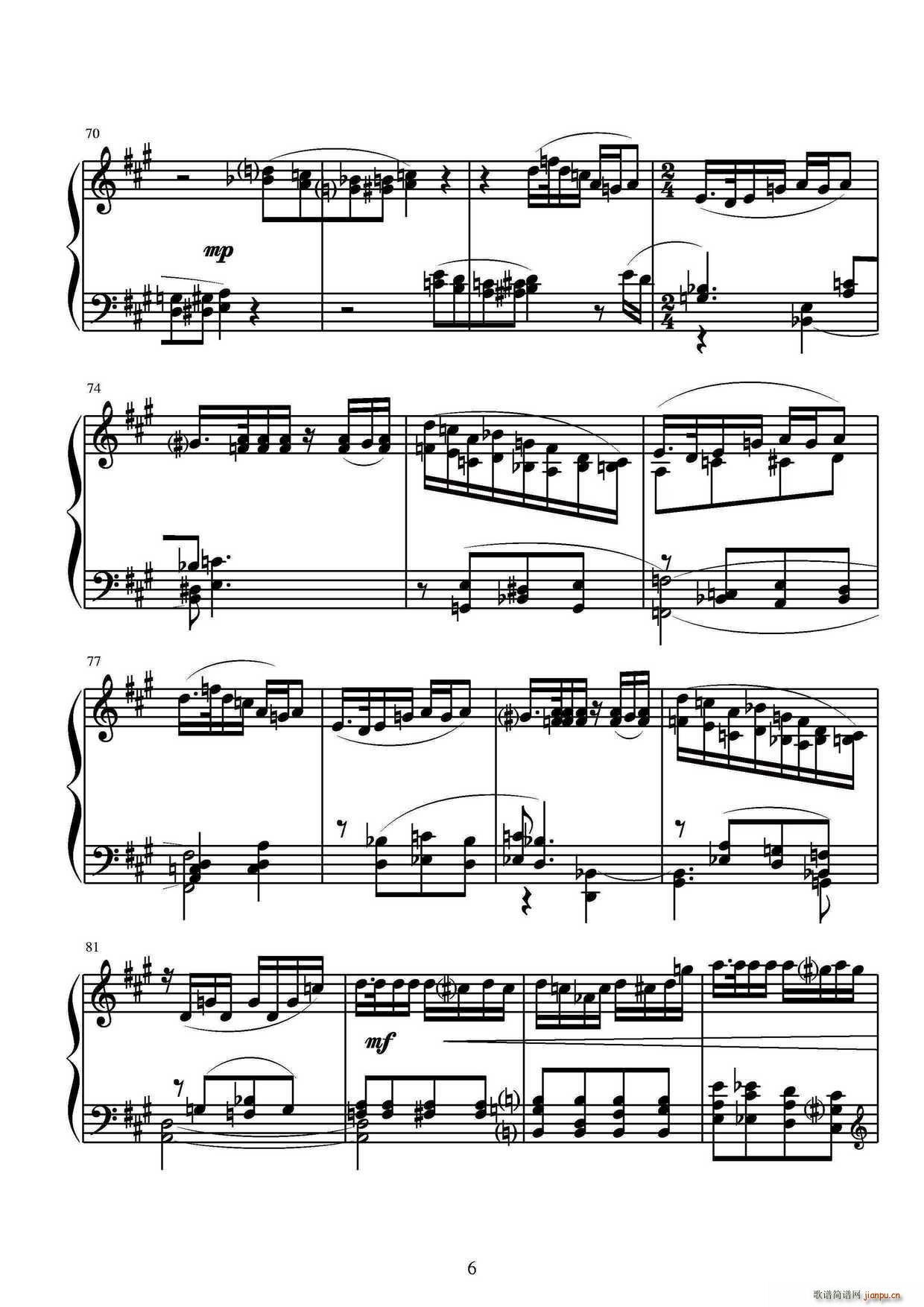 第六钢琴奏鸣曲（单乐章）6