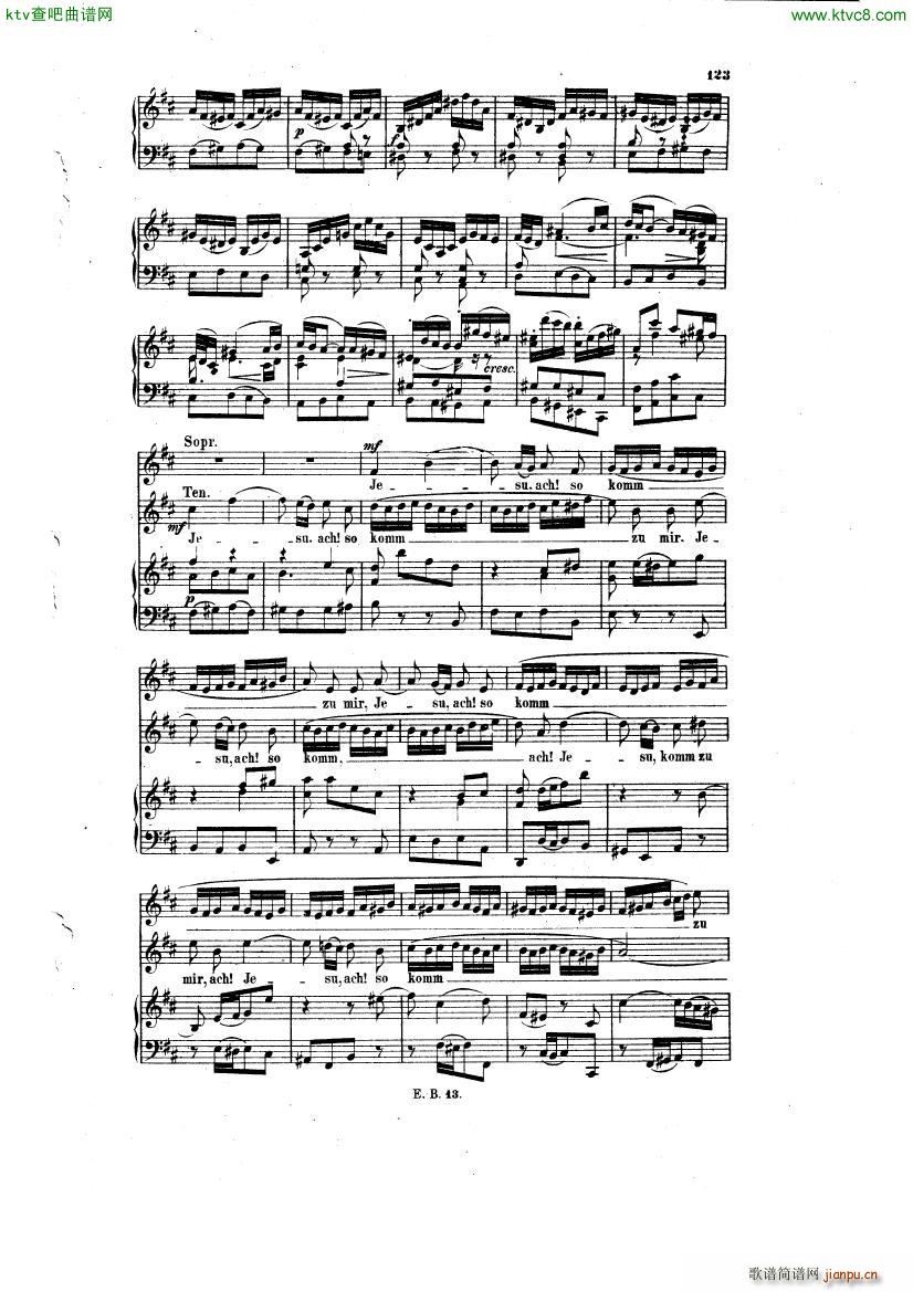 Bach JS BWV 248 Christmas Oratorio No 51 534