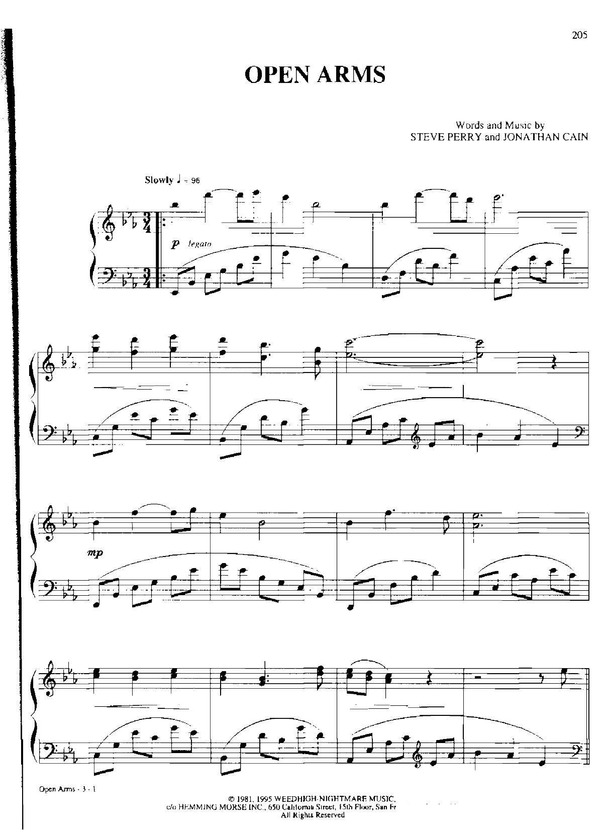 OPEN ARMS(Dan Coates 流行情调 集)1