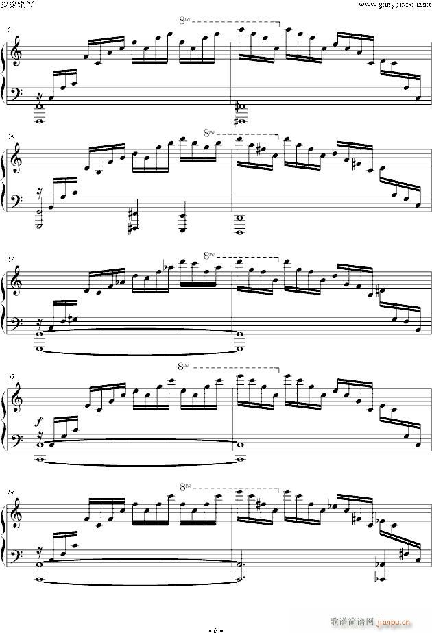 练习曲-Etude OP 10 No 1_肖邦 chopin6