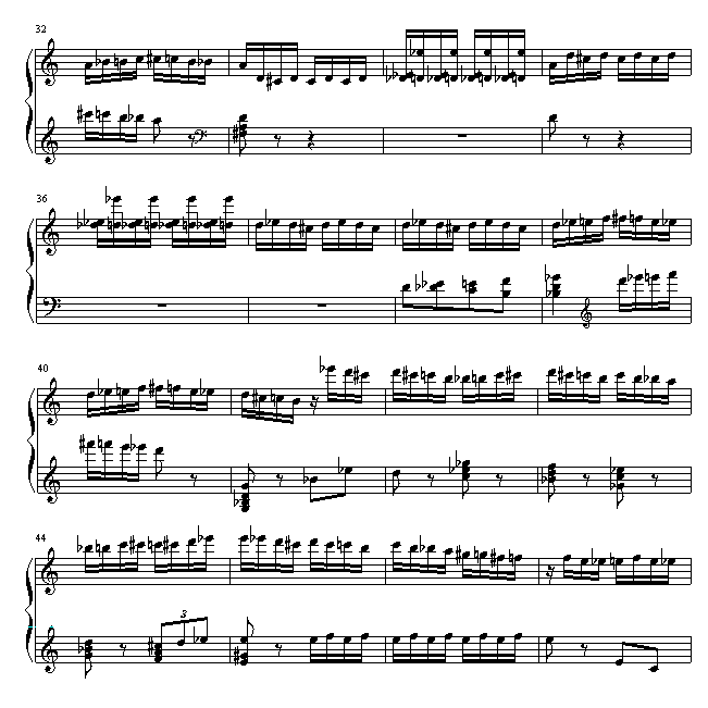 野蜂飞舞-钢琴谱(钢琴曲)-里姆斯基-柯萨科夫3