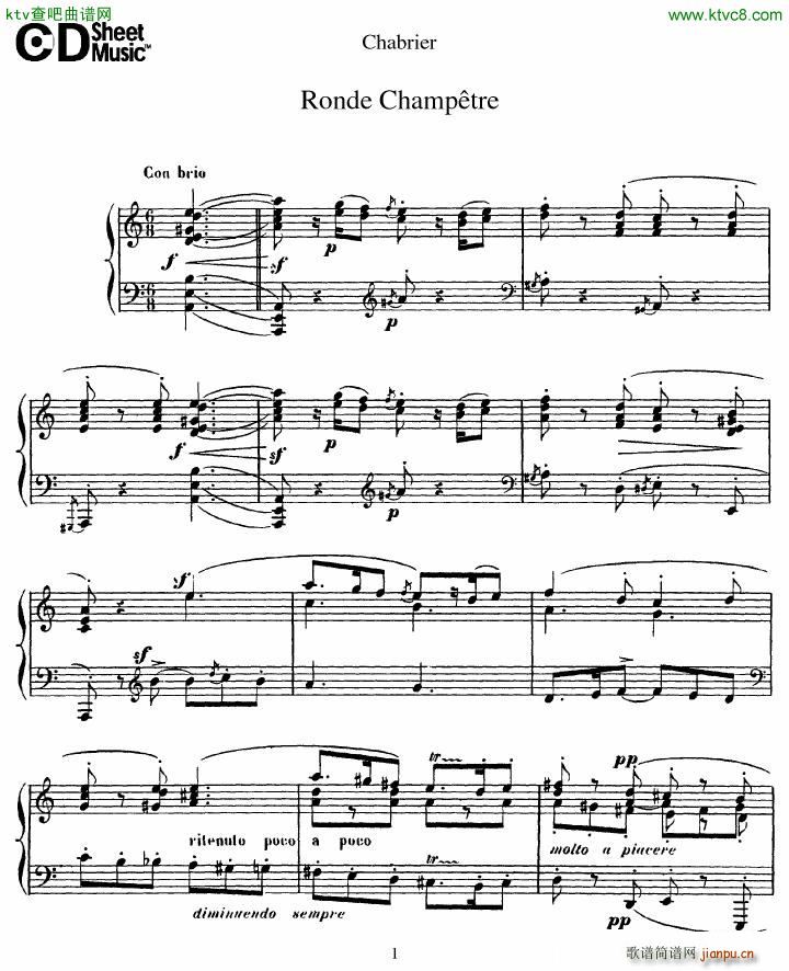 Chabrier Ronde Champêtre1