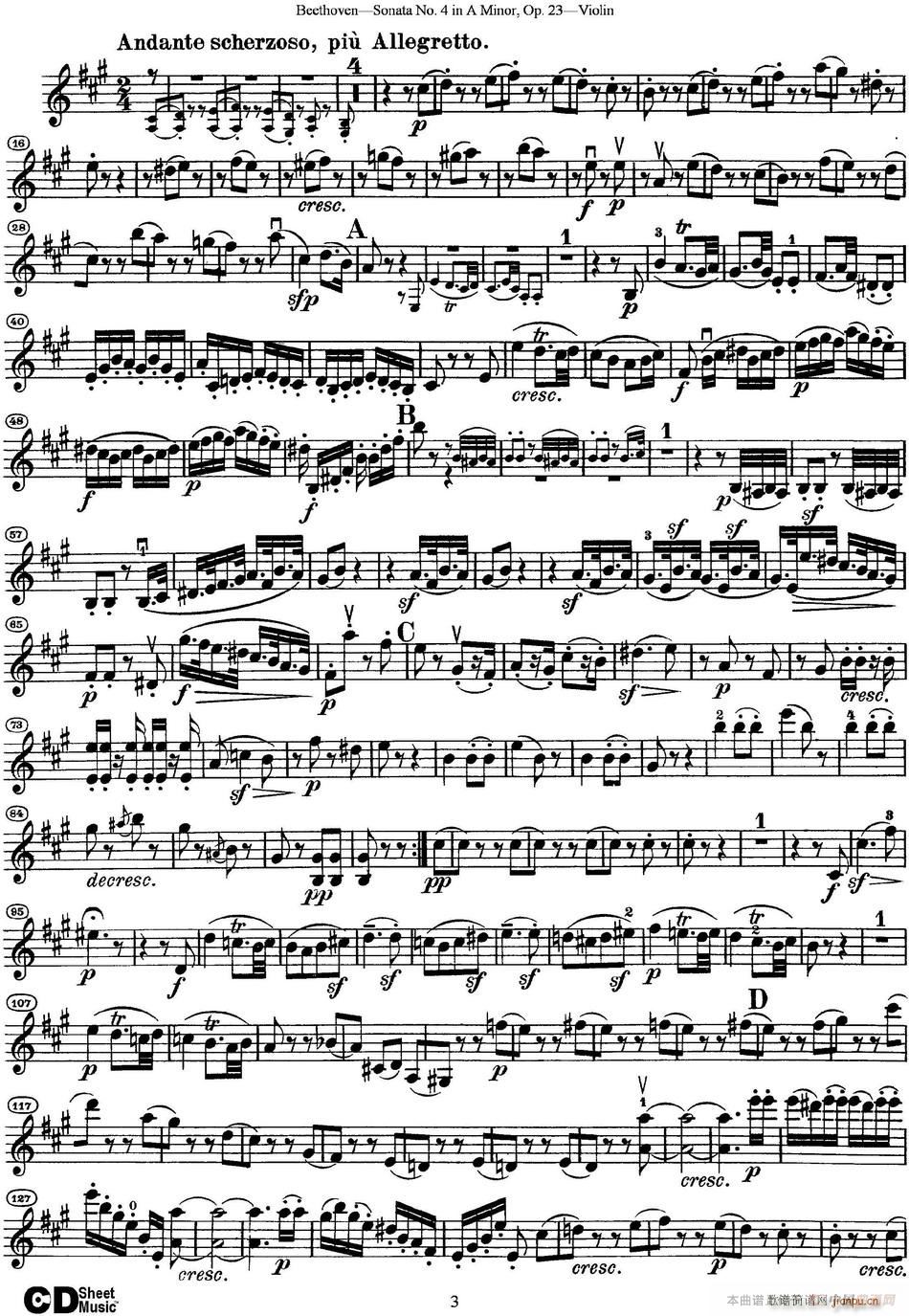 Violin Sonata No 4 in A Minor Op 233