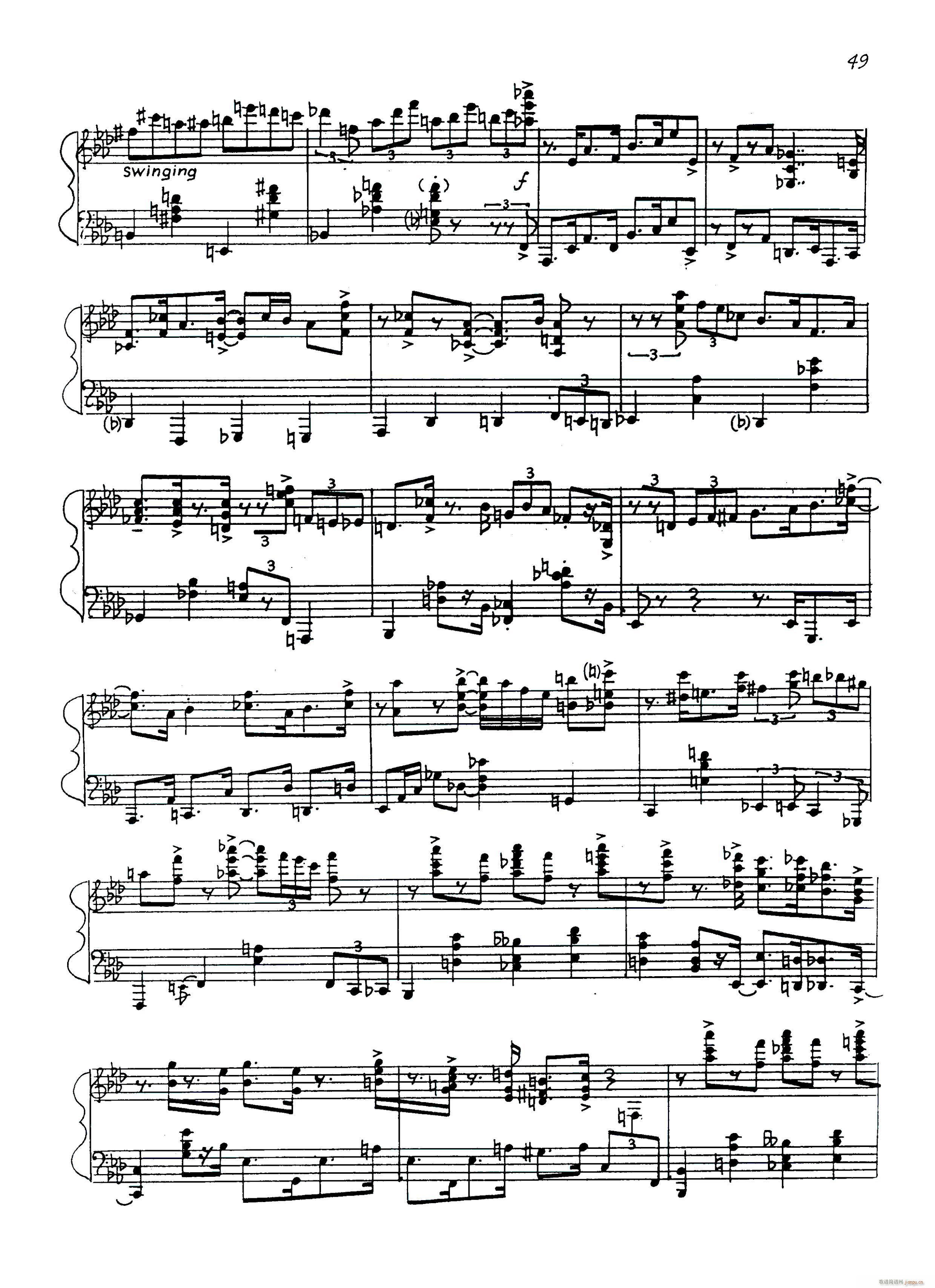爵士前奏曲 Jazz Prelude Op 52 No 17_尼古拉 凯帕斯汀 Nikolai Kapustin3
