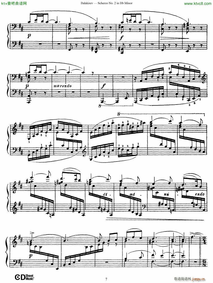 Balakirev Scherzo No 2 Bb Minor7
