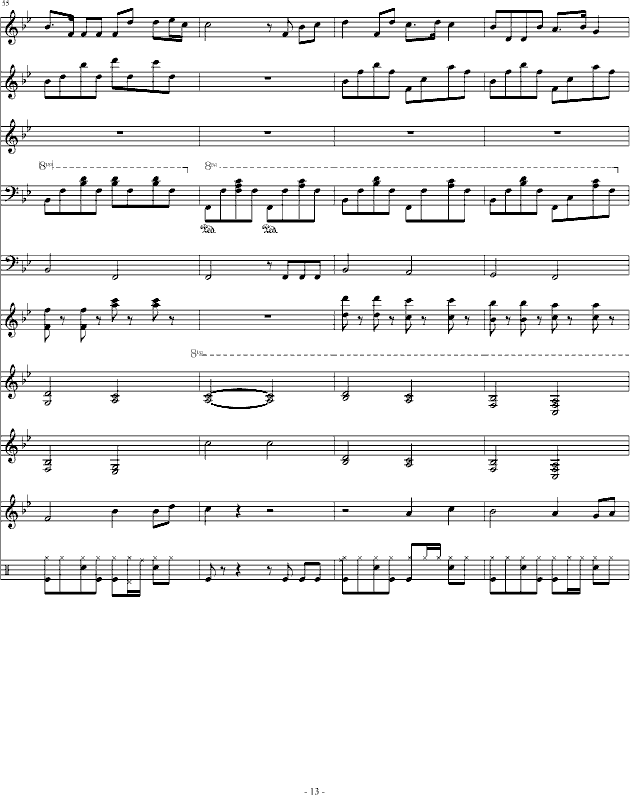 因为你对我重要 情歌对唱-钢琴谱(钢琴曲)-琳琅13