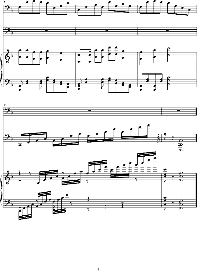 彷徨-钢琴谱(钢琴曲)-音乐作坊5