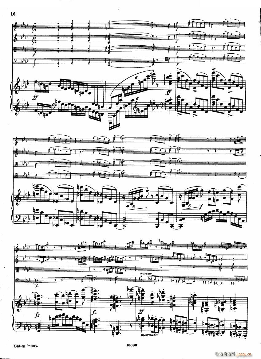 Brahms op 34 Piano Quintet f-minor score（一）14