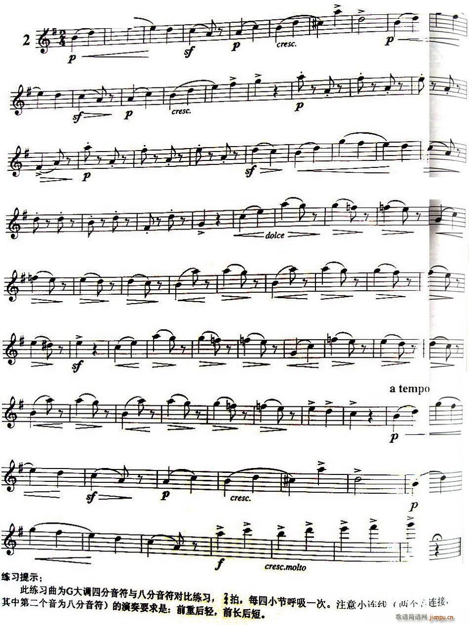 三十首小练习曲作品120号(NO 2)1