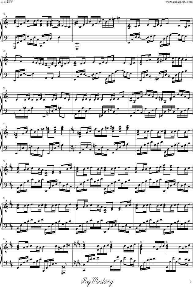 [�R音Lin]反氯化苯（�纷锵迪疵�歌）-钢琴谱(钢琴曲)-初音未来3