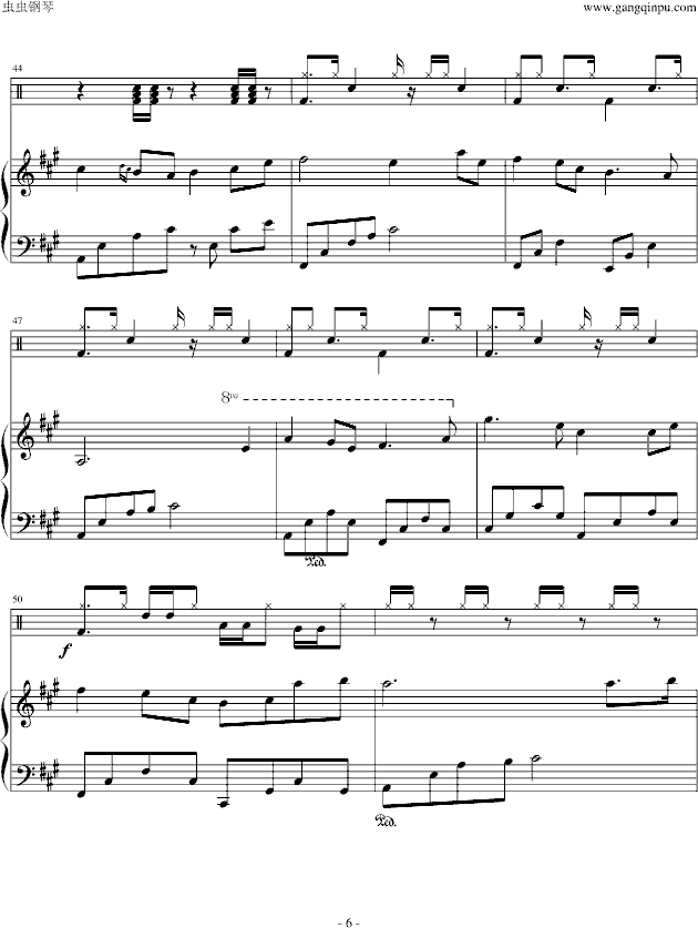 莎莉花园（修改版）-钢琴谱(钢琴曲)-PHIL COULTER6