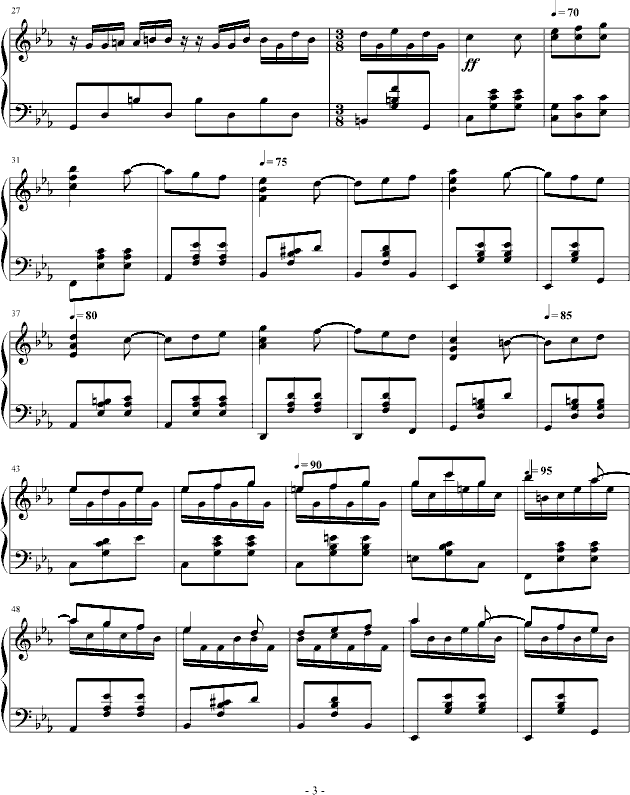 念-钢琴谱(钢琴曲)-钢琴叫兽3