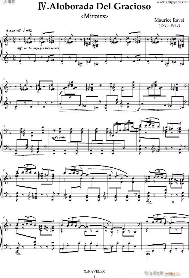 丑角的晨歌(组曲第4首)_拉威尔-Ravel1