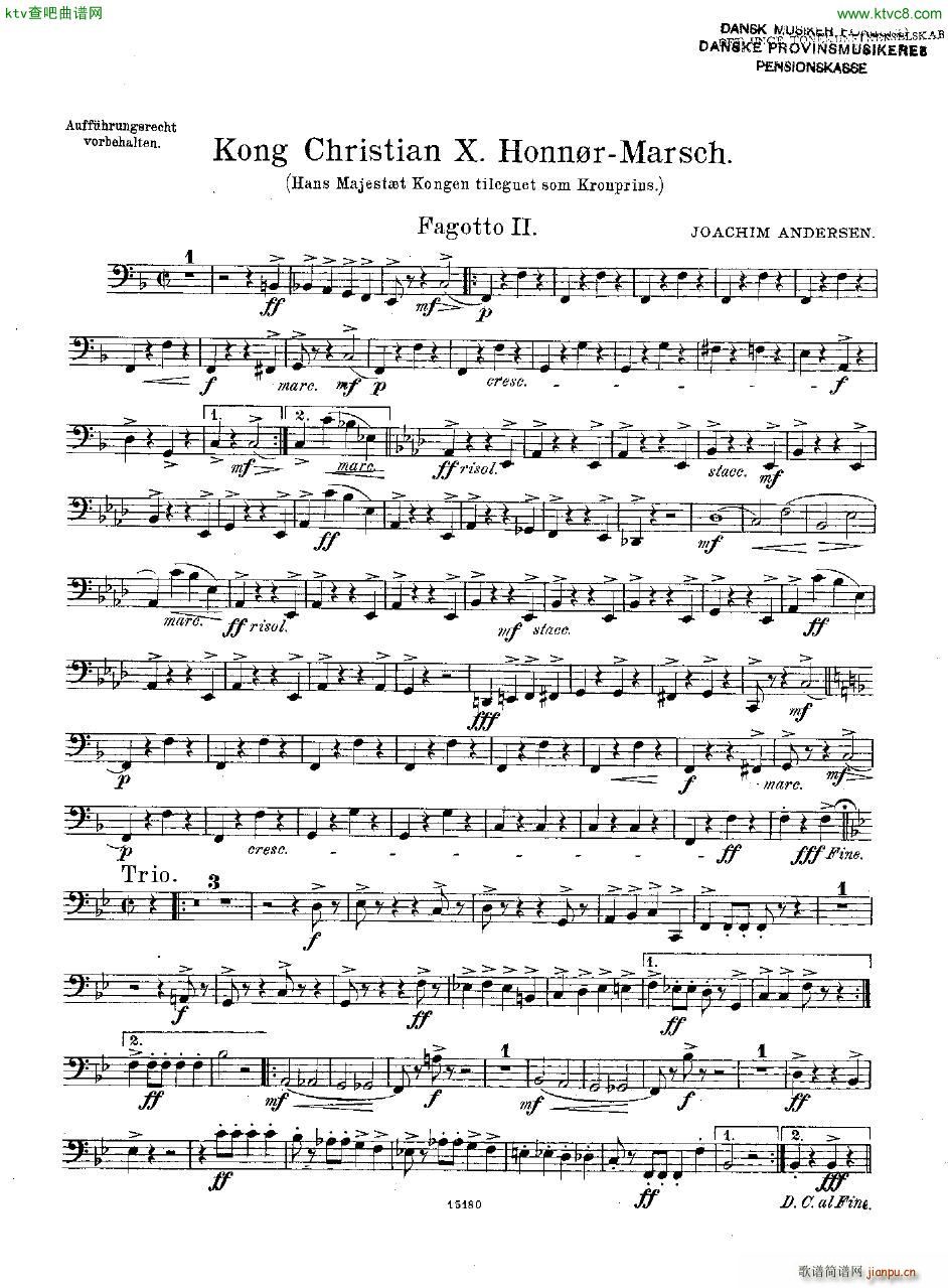 Andersen Kong Christian X Honn rmarsch orch17