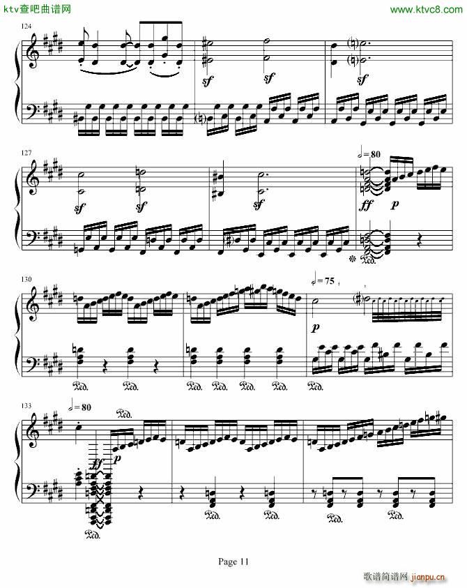 月光奏明曲 作品27之2_贝多芬 beethoven11