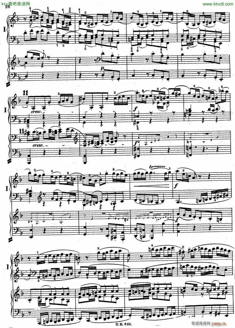 Bach JS BWV 1052 Keyboard Concerto in d ed R ntgen27