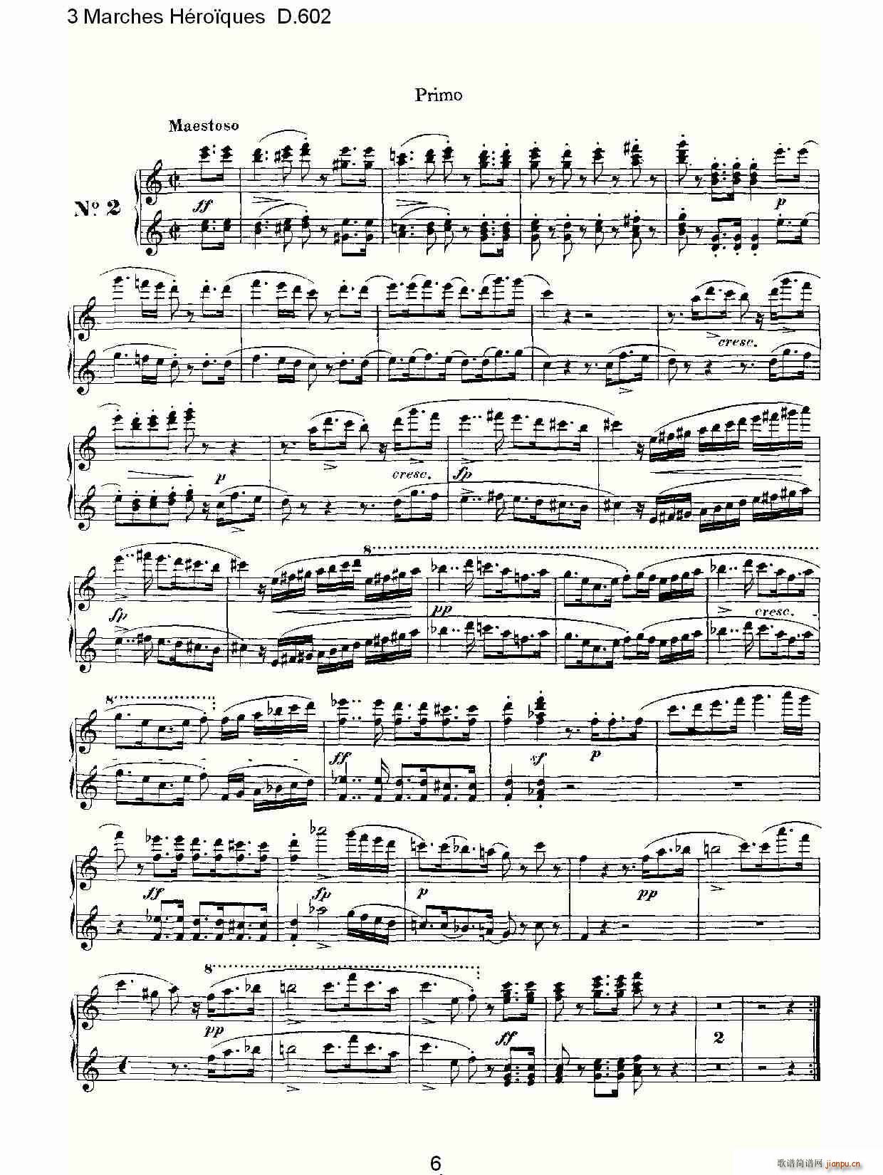 3 Marches Héro?ques D 602 3 进行曲Héro?ques D 602_弗朗兹 舒柏特6