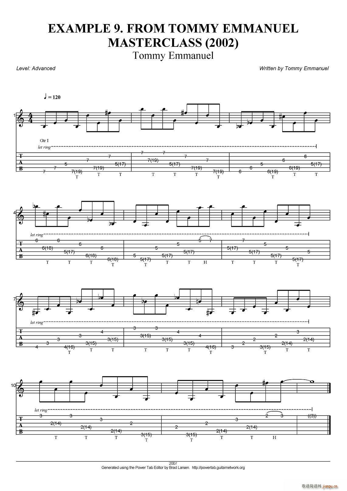 tommy emmanuel masterclass example-9(指弹吉他)1