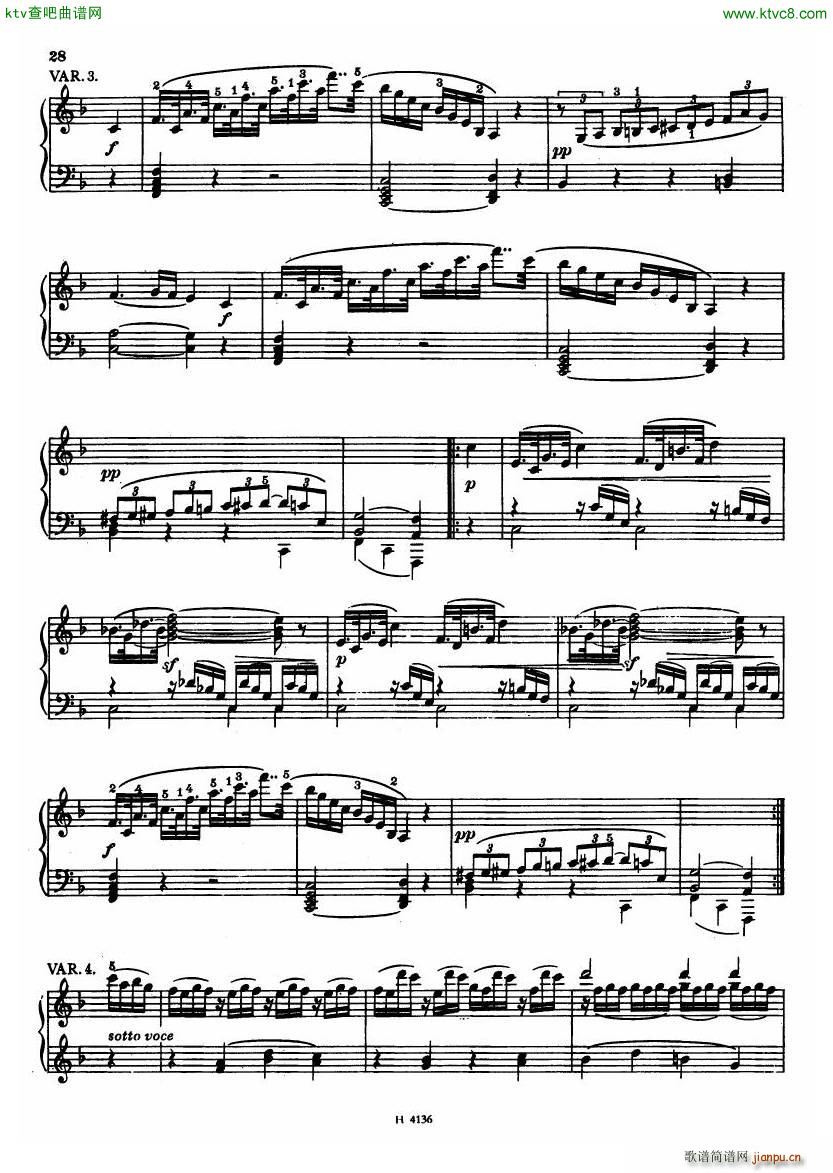 Czech piano variations from 18th century21