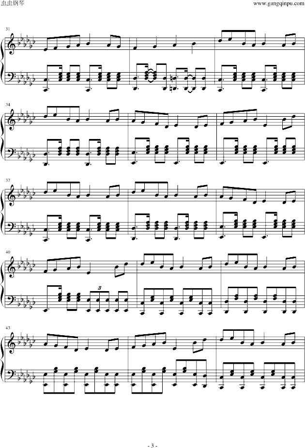 bad apple[hard]-钢琴谱(钢琴曲)-东方project3