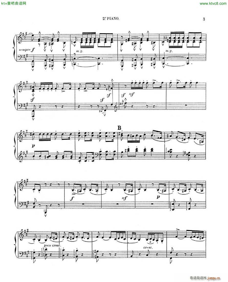 Chaminade Cecil La Sevillane for 2 pianos 4 hands12