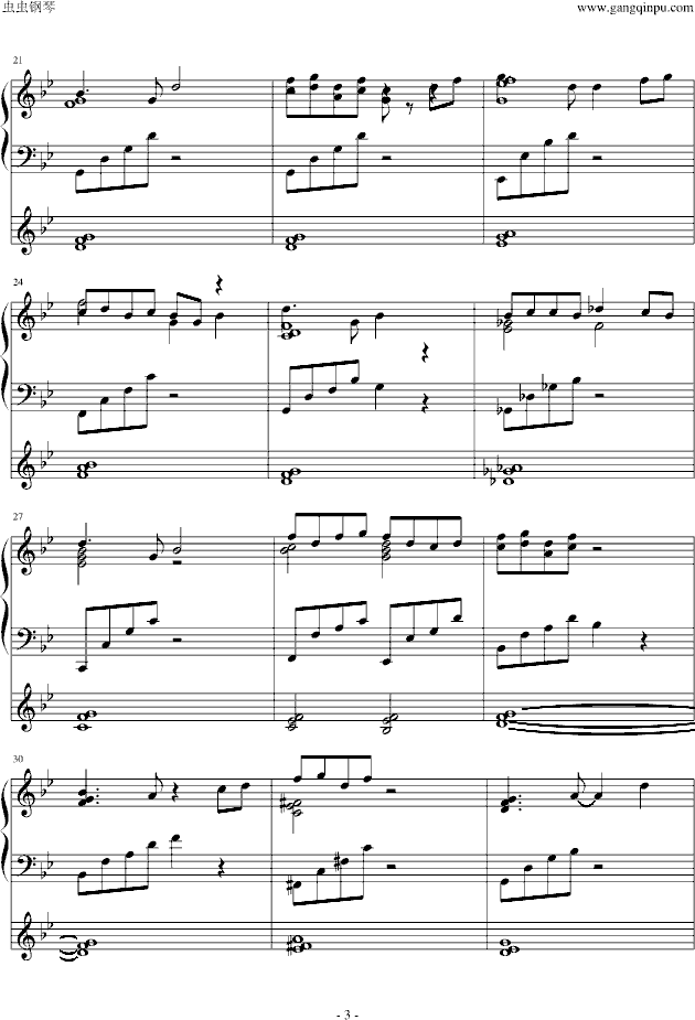 动漫配乐【霓裳艳曲】-钢琴谱(钢琴曲)-o冰咖啡o3