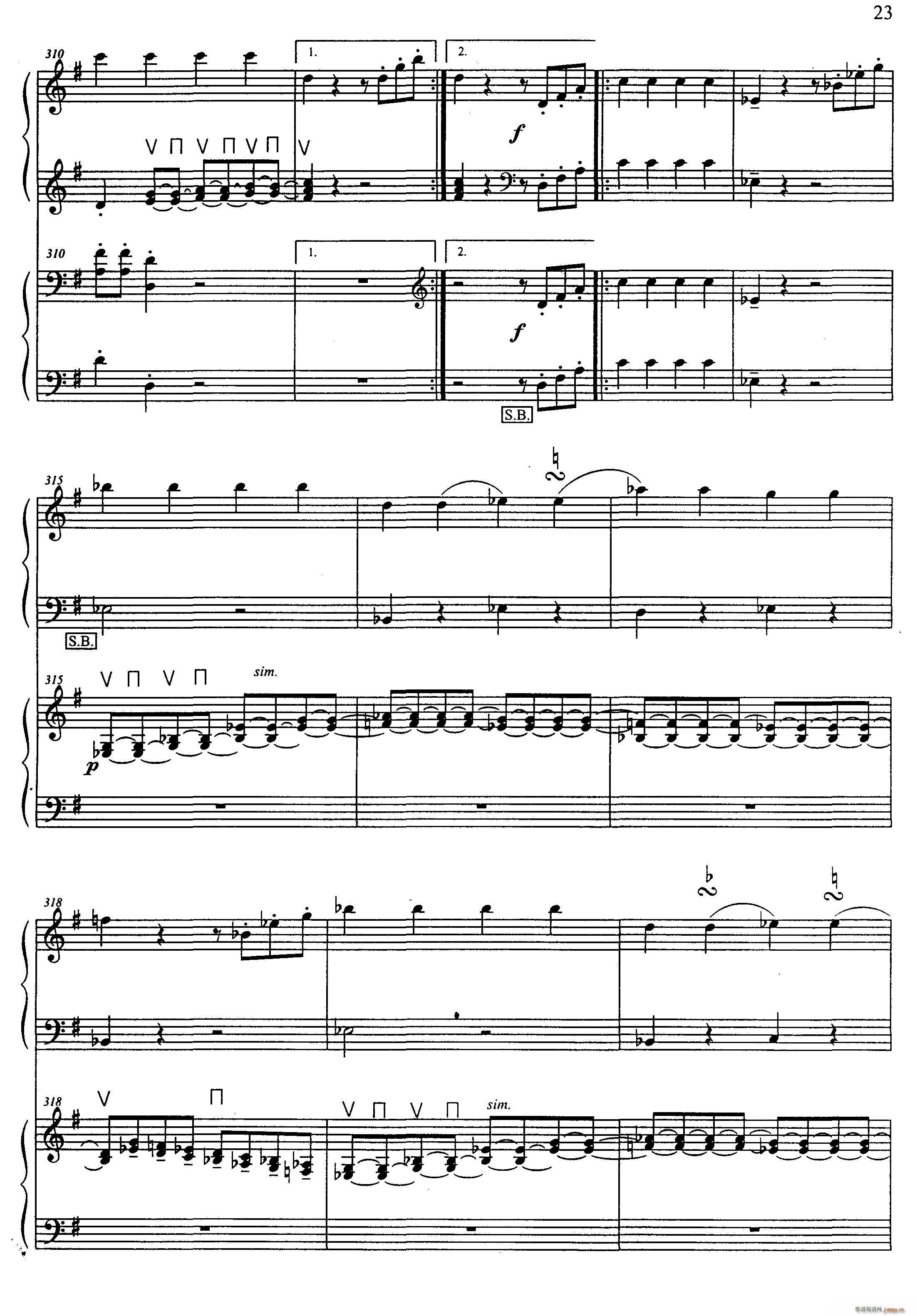 G大调弦乐小夜曲 第四乐章（二重奏）5