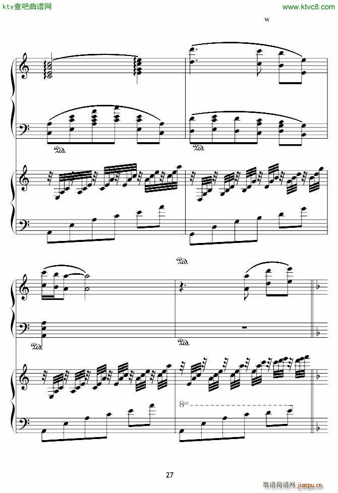 X战记插曲 宿命 双钢琴版27