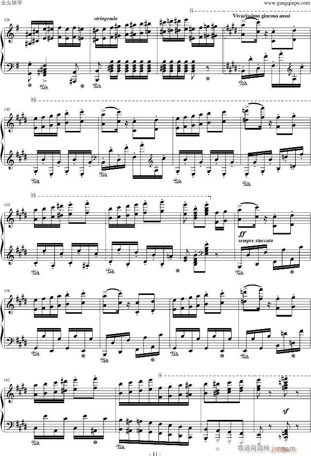 李斯特《匈牙利狂想曲第10号》 技巧惊人之作！_李斯特11