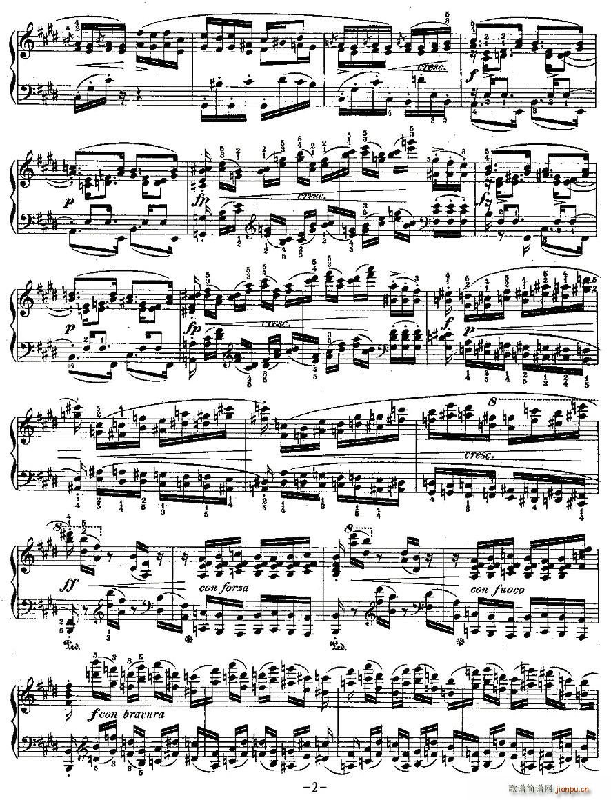 肖邦钢琴练习曲，Op.10之三2