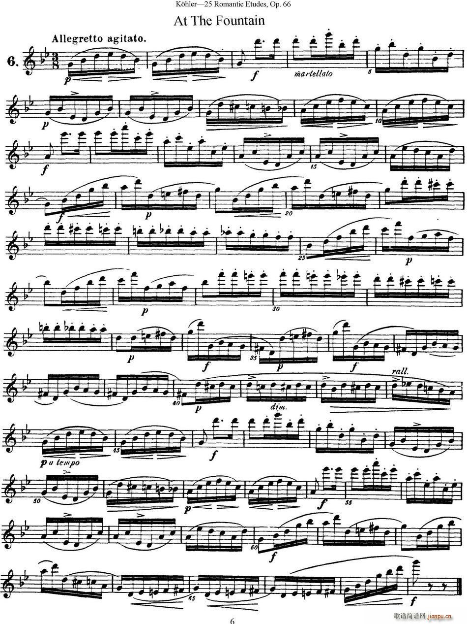 25首浪漫练习曲作品66号(NO 6)1
