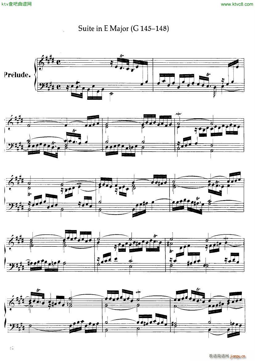 Handel Suite in E major G145 1481