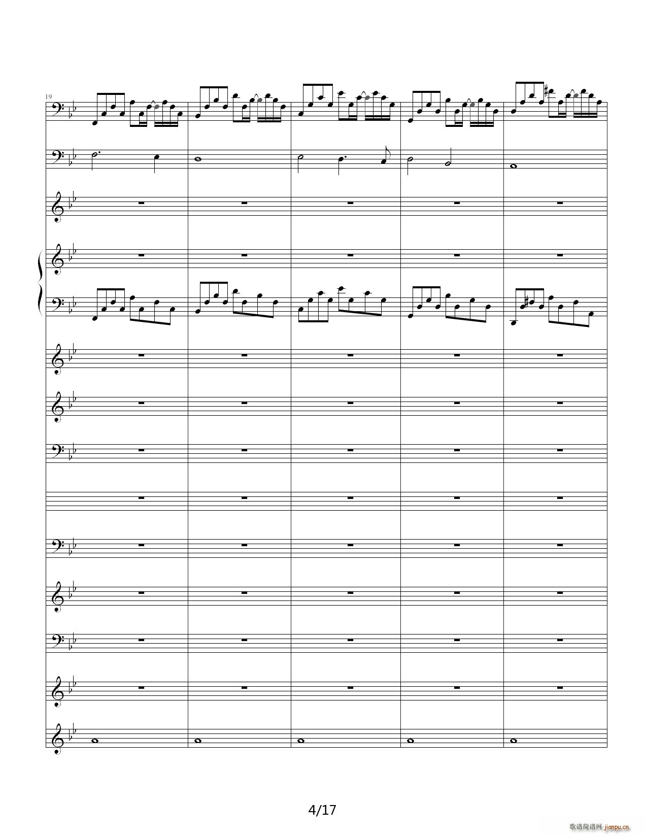 悲伤奏鸣曲 降B调4