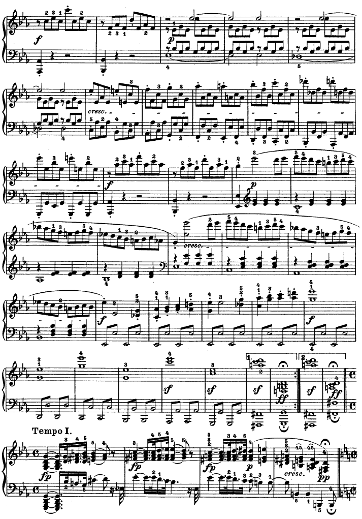 C小调第八琴奏鸣曲（悲怆）Op―13-钢琴谱(钢琴曲)-贝多芬-beethoven4