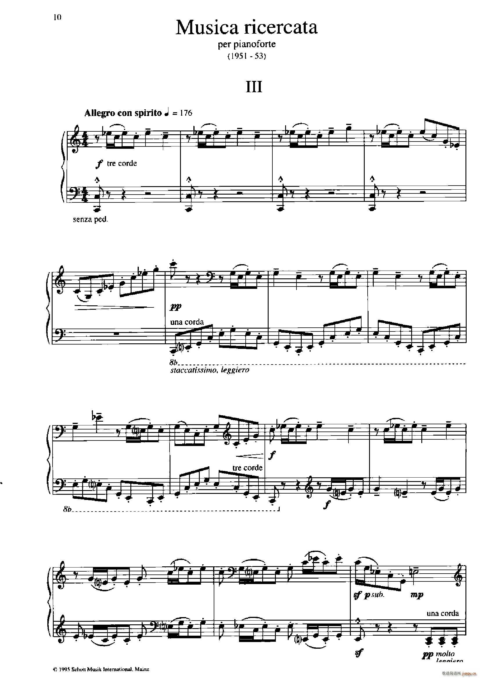 Musica Ricercata(音乐习作 3)1