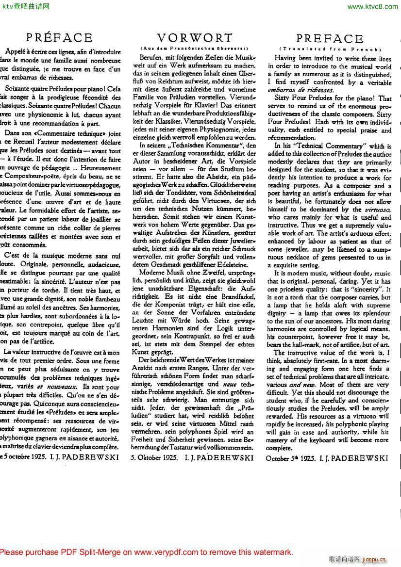 Blanchet Op 41 64 Preludes 四8