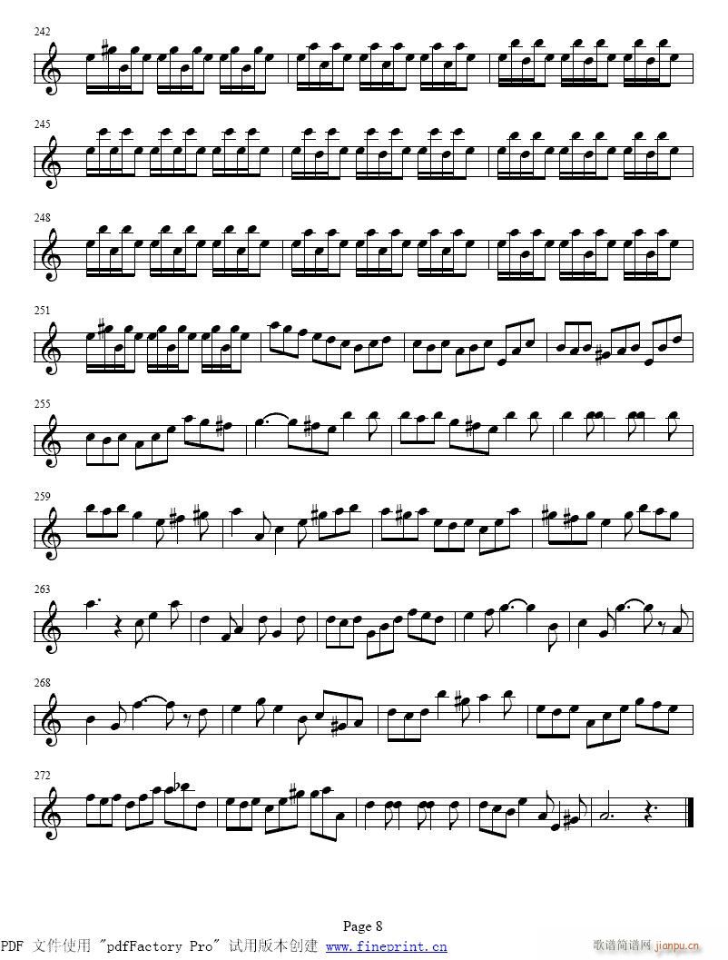 巴赫a小调小提琴协奏曲1-8提琴8