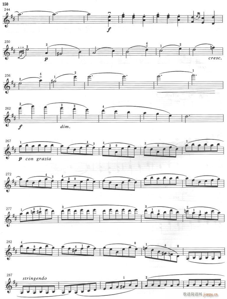 维厄唐《第四协奏曲》(d小调) 第三乐章6-10提琴1