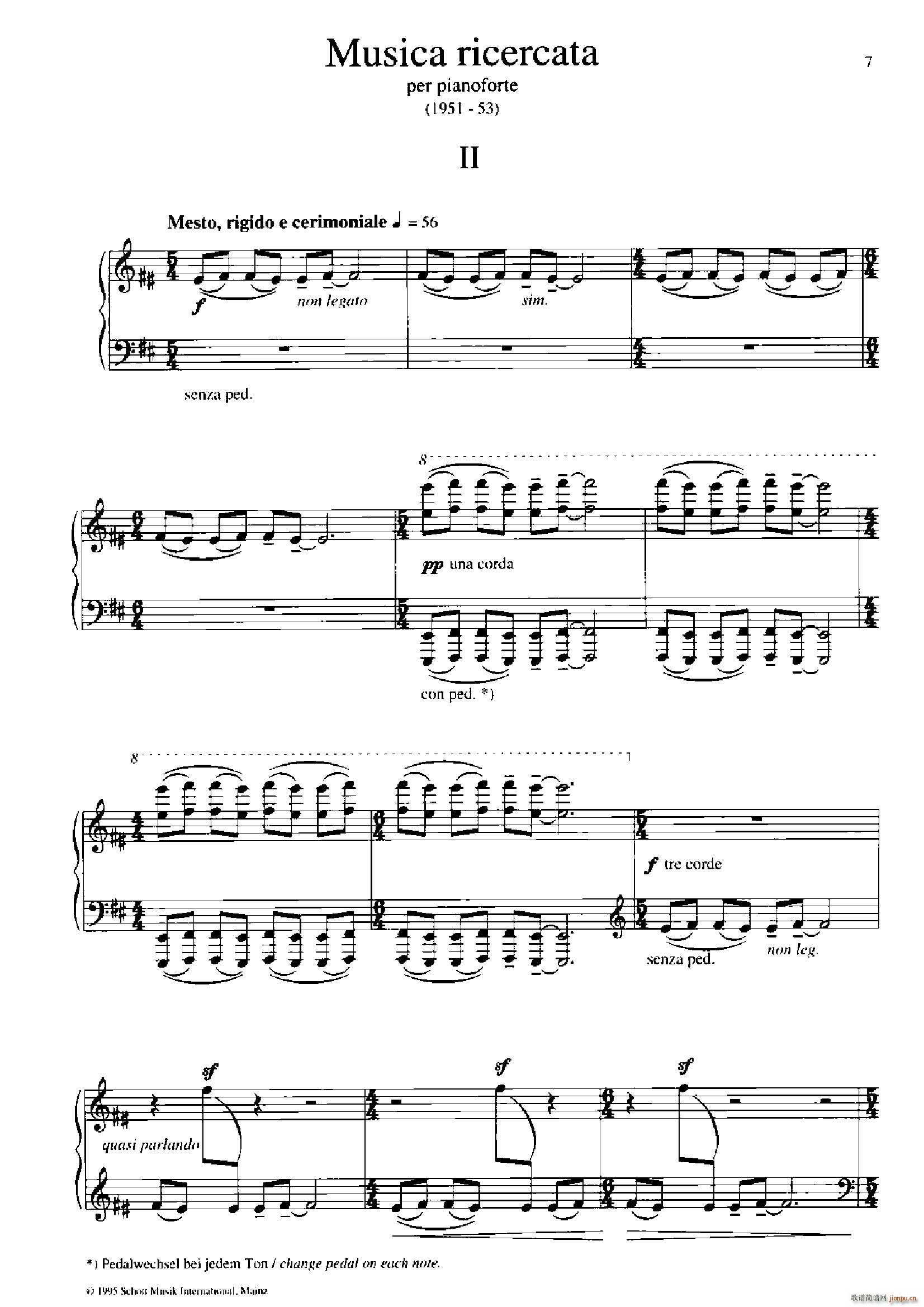Musica Ricercata(音乐习作 2)1