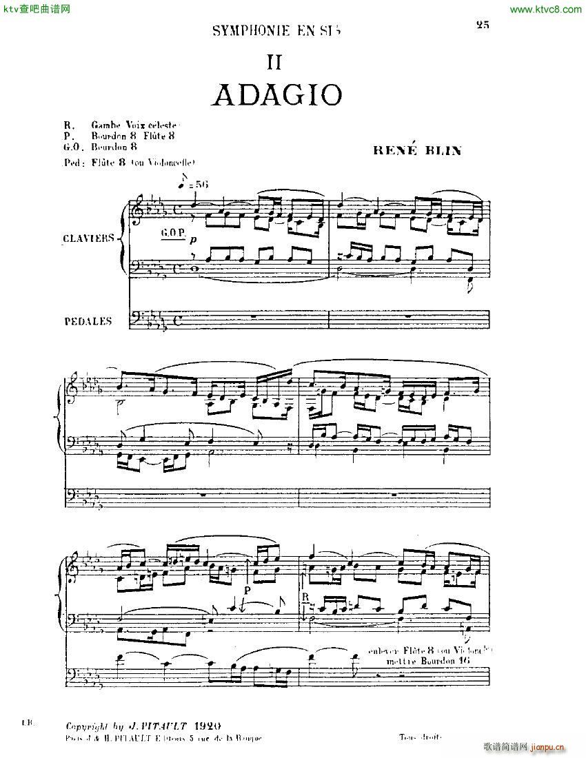 Blin Rene Symphonie mvt 2 solo organ1